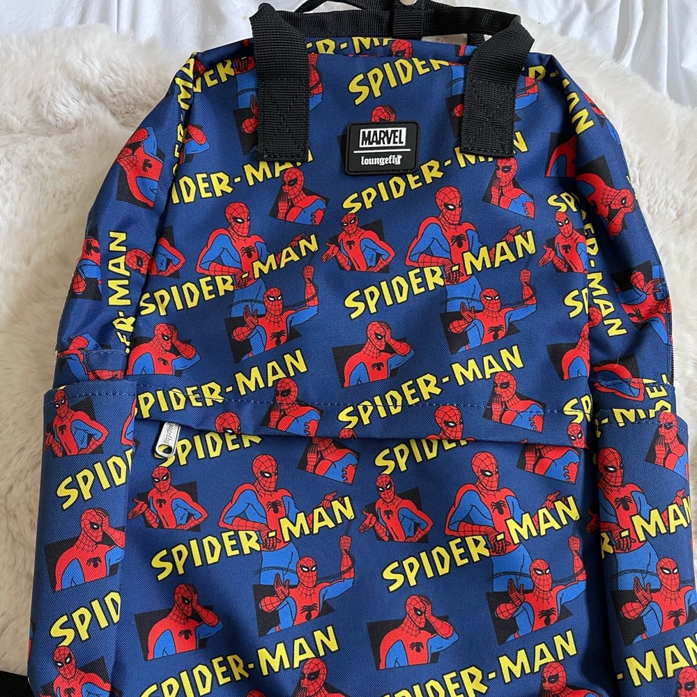 Loungefly Spider-Man Square Nylon Backpack